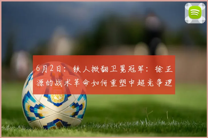6月2日：铁人掀翻卫冕冠军：徐正源的战术革命如何重塑中超竞争逻辑的？_海港_体系_菲尼奥